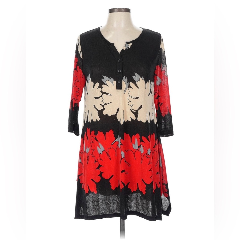 ❤️ Simply Aster by Firmiana Bold Floral Swing Tunic